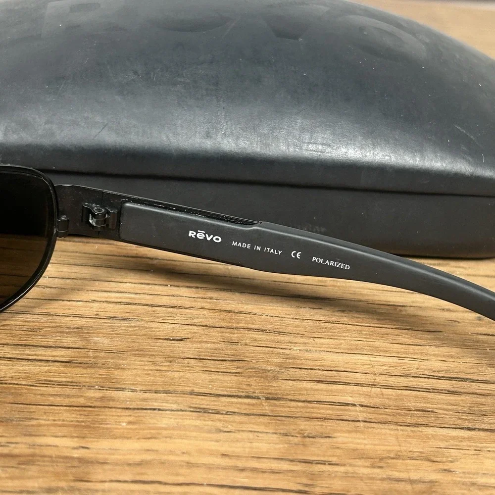 Vintage Revo 3067 001/J7 Polarized H2O Lens Black/Gray Sunglasses 60-16-125mm
